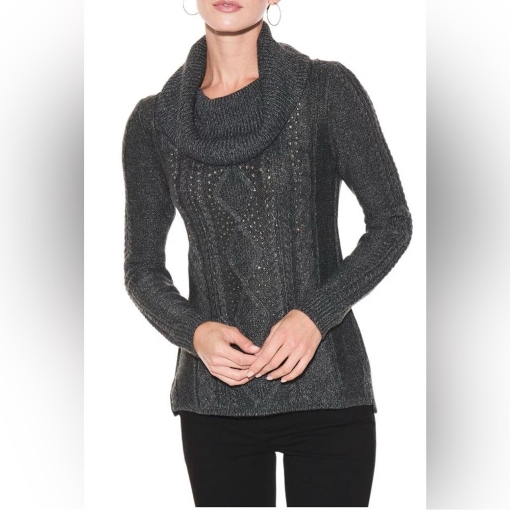 White House Black Market Rhinestone Sweater